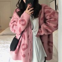 Áo Cardigan vằn hổ báo
