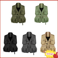 Áo câu cá nhiều túi Gigicloud Lưới thoáng khí, Áo phao câu cá an toàn, Túi thoáng khí đa chức năng, Dành cho trẻ em và người lớn, Đi bộ đường dài ngoài trời, Bơi lội