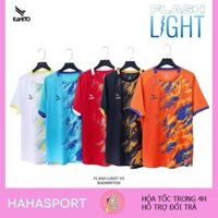 Áo Cầu Lông Flash Light V2 Nữ, Áo Thun Tay Ngắn Thể Thao, Thấm Hút Mồ Hôi Tốt,  Thoáng Mát