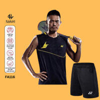 Áo cầu lông, quần cầu lông Yonex FA116 chuyên nghiệp mới nhất sử dụng tập luyện và thi đấu cầu lông FAVAHI SPORT