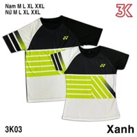 Áo cầu lông Yonex Nam Nữ 2 màu Đen Xanh Mẫu 3K03 2022 1 Áo