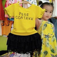 Áo+ chân váy rời bé gái
