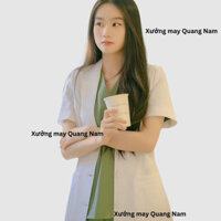 Áo Choàng Blouse Bác Sĩ Ngắn tay Dài tay - Dáng Ngắn Nam/Nữ - Đồng Phục Y Tế