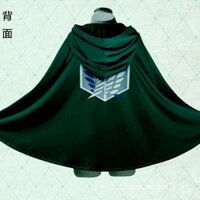 Áo choàng cosplay Anime Attack on Titan của Quân đoàn Khảo sát Cánh Tự do, trang phục cosplay OMST