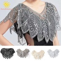 Áo Choàng Dạ Hội Đính Kim Sa Lấp Lánh