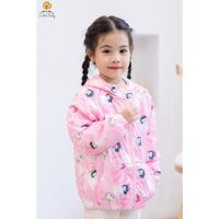 Áo choàng gió LITIBABY cho bé in hình, bo gấu, kéo khóa, size cho bé từ  20kg - 35kg