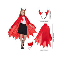 Áo choàng Halloween Quỷ đỏ Sừng Áo choàng Cosplay Unisex
