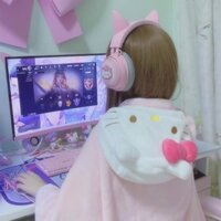 Áo choàng Hello Kitty màu hồng dễ thương Chăn điều hòa không khí ấm áp