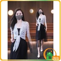 Áo choàng khoác vai họa tiết hình sao lấp lánh thời trang cho nữ phù hợp đi chơi đi biển