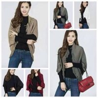 Áo choàng len cánh dơi