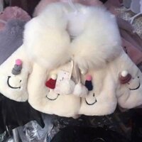 Áo choàng lông cho bé( ảnh thật shop chụp)