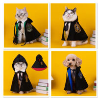 Áo choàng ma thuật cho chó mèo Harry Potter, áo choàng cho chó nhỏ, khăn choàng cho thú cưng