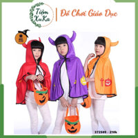 Áo choàng mũ sừng ác quỷ Halloween