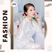 ÁO CHOÀNG NGỦ, ÁO MẶC MAKE UP, ĐI SPA VẢI PHI BÓNG NHIỀU MÀU