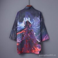 Áo choàng phong cách phong cách ba phần tư Dệt Lông Vũ Phong cách Cổ Phong Cách Nhật Bản Áo chống nắng mùa hè Áo Kimono áo khoác mỏng học sinh nam nữ