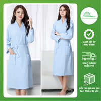 Áo choàng tắm, áo choàng ngủ nam nữ 100% chất cotton cao cấp dùng trong khách sạn spa đi biển