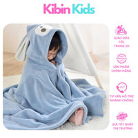 Áo choàng tắm cho bé có mũ , khăn choàng tắm nhiều màu cho bé yêu KiBin Kids