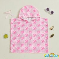 Áo choàng tắm có mũ trùm đầu cho bé gái Áo choàng tắm thấm khô nhanh