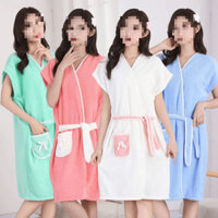 Áo choàng tắm có thể đeo được Khăn tắm dễ thương Người lớn Hộ gia đình Dài khô Nhanh thấm nước Kích thước lớn Có mũ trùm đầu Sinh viên Tắm len bơi #A浴巾250227#
