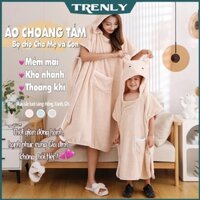 Áo Choàng Tắm Lông Cừu Nhà Tắm Có Mũ Chùm Đầu, Khăn Nhà Tắm, Mềm Mại, Thấm Hút Nước Nhanh, Khăn Tắm Cho Bé, Người Lớn