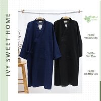 Áo Choàng Tắm Nam Vải Cotton Xô Mát Nhẹ ❁ Choàng Ngủ Kimono Nhật IVY227