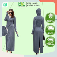 Áo Chống Nắng 2 Lớp Toàn Thân BL Fashion Vải Thun Hạt Xoàn ,thoáng khí ,Túi Có Khoá Kéo - nhà Ram