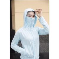 Áo chống nắng có mũ liền khẩu trang Uniqlo