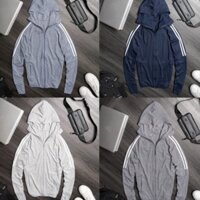 Áo Chống Nắng Cotton Nam Viền Sọc Cánh Tay Chống Tia UV Cực Tốt - SCXAN08