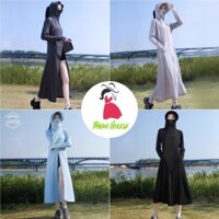 Áo Chống Nắng Dáng Dài Nữ, Áo Khoác Chống Nắng Chống Tia Cực Tím UPF 50+ MynaBra Av11