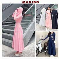 Áo chống nắng dáng xoè dài, nhún eo, váy chống nắng toàn thân thông hơi nhiều màu đẹp - MAGIDO VCN01