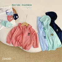 Áo chống nắng hoạt hình kèm khẩu trang cho bé trai bé gái chính hãng Bernie