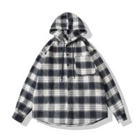Áo Chống Nắng Nam Nữ GUSSET kẻ Dạ Form Rộng Oversize Chất Vải Dạ Cotton Chống Tia UV Tốt