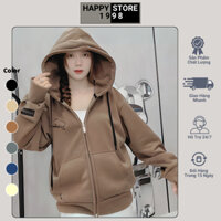 Áo chống nắng nam nữ phom rộng có tay xỏ ngón, mũ to rộng 2 lớp và gồm 4 túi, áo khoác hoodie oversize