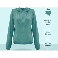 Áo chống nắng nữ ngắn Luperi, áo khoác mũ liền kèm khẩu trang kháng khuẩn,thoáng mát chống tia UV tối ưu ACN01