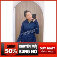 Áo Chống Nắng Nữ Toàn Thân Vải Jean Bò [Mẫu 8] đẹp