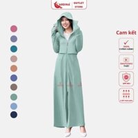 Áo chống nắng nữ toàn thân Cardina 2 lớp Chính hãng chất Aircool Nhật cao cấp PF50| Áo khoác chống nắng Cadina
