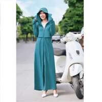 Áo chống nắng nữ toàn thân chất UMI cao cấp  mát lạnh Váy chống nắng 2 lớp thông hơi khử mùi