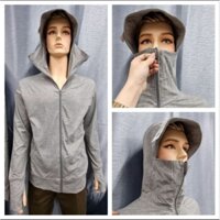 Áo Chống Nắng Thời Trang Cao Cấp Dành cho Nam. Chất liệu vải Cotton xuất sịn. khẩu trang liền áo.