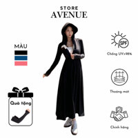 Áo chống nắng toàn thân Chất vải Thun Lạnh 2 lớp Chiết Eo Tôn Dáng chống tia UV>98%