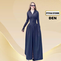 Áo chống nắng toàn thân dáng váy vải thun lạnh mềm mịn co giãn 4 chiều thoáng mát chống tia UV PTY68STORE