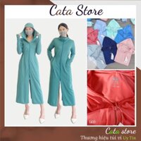 Áo chống nắng toàn thân nữ CATA, váy chống nắng dáng dài xỏ tay thông hơi