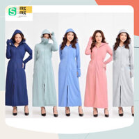 Áo Chống Nắng Toàn Thân Thông Hơi Xuất Khẩu Hàng Đẹp Form Dài 1m5, Váy Chống Nắng Toàn Thân - nhà Ram