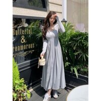 Áo Chống Nắng Toàn Thân Vải Hàn Lạnh 2 Lớp, Mềm Mịn, Chiết Eo Tôn Dáng, Áo Váy Chống Nắng, Chống Tia UV