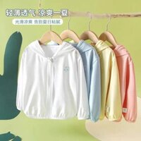 Áo chống nắng trẻ em áo khoác trẻ sơ sinh thoáng khí chống tia cực tím cho bé trai và bé gái áo khoác trẻ sơ sinh có mũ mỏng nhẹ cho bé zuihu001.vn3.28