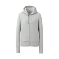 Aó chống nắng Uniqlo 02 Light Gray trơn