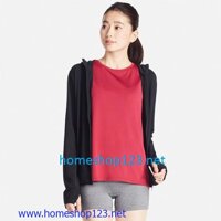 Áo chống nắng Uniqlo chống tia UV Alrism - 09 Black 2017