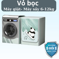 Áo chùm phủ máy giặt cửa ngang, máy sấy quần áo chất liệu bền đẹp phù hợp cho máy giặt 6kg đến 12kg