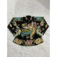 Áo Cô Cõn đầy đủ mẫu mã hàng gấm trơn-gấm thêu-thổ cẩm_giá tóto