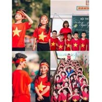 Áo Cờ Đỏ Sao Vàng Cổ Tròn