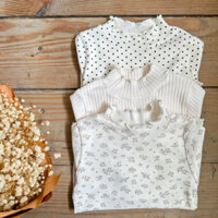 Áo cổ lọ, áo dài tay thu đông mỏng cho bé gái 9 đến 23kg